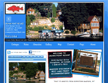 Tablet Screenshot of crownpointresort.com